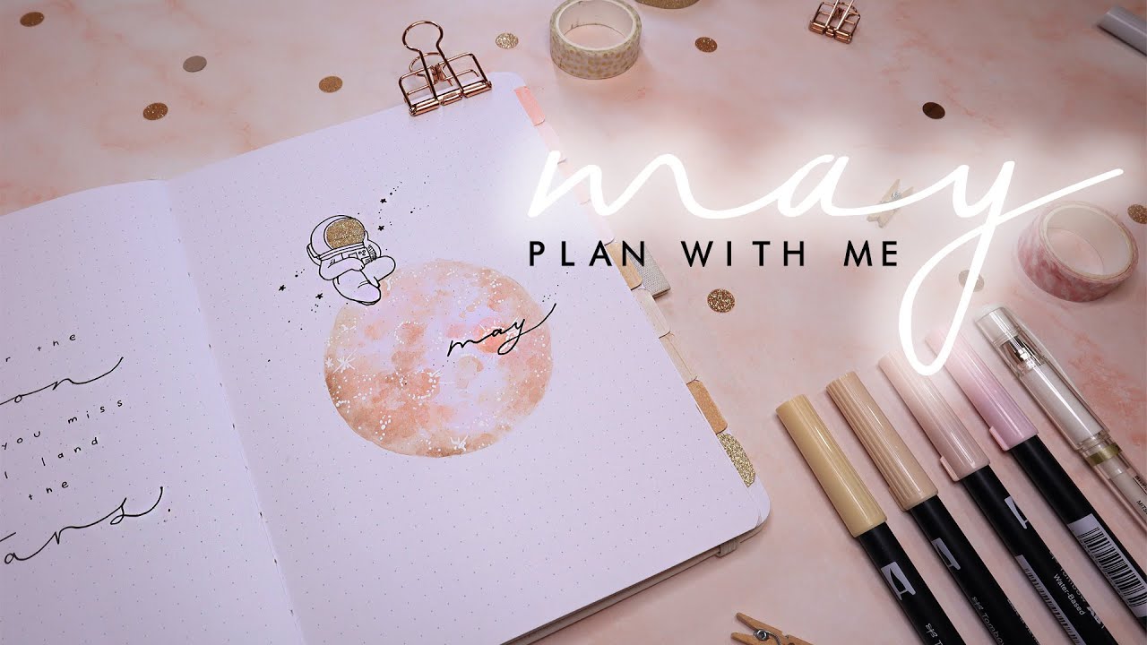 PLAN WITH ME | May 2022 Bullet Journal Moon Setup