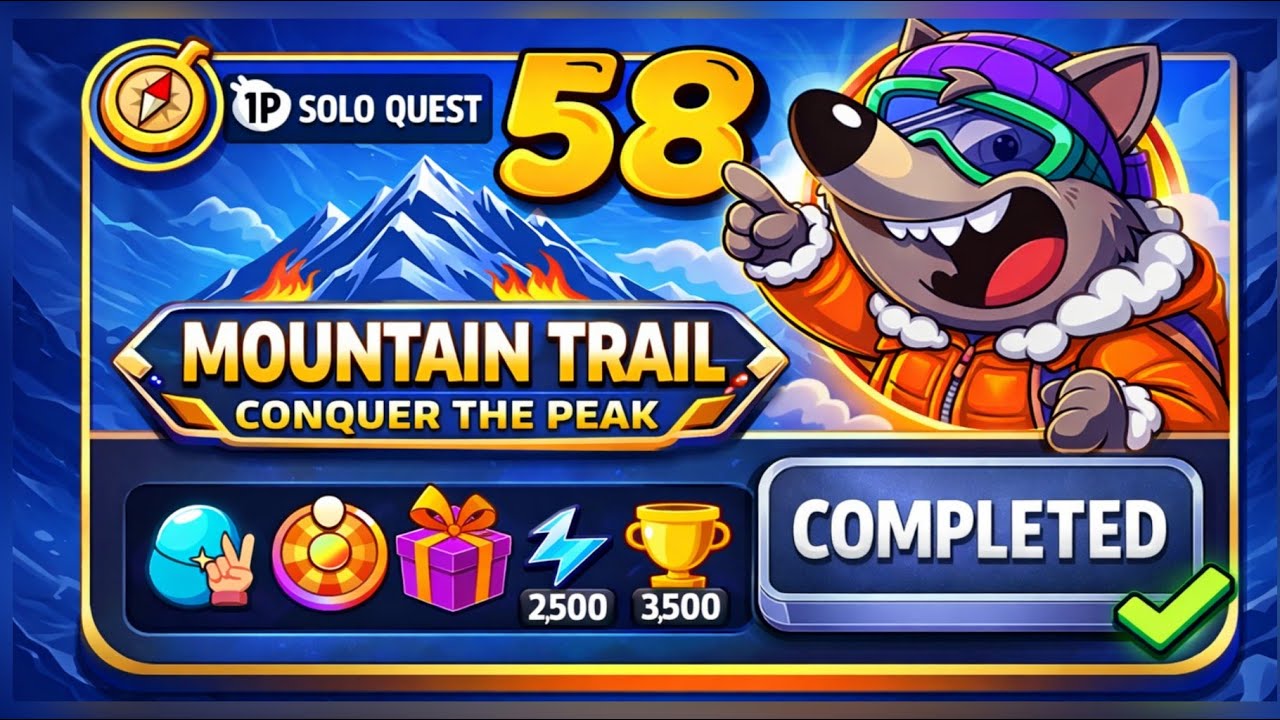 mountain trail solo challenge|solo quest 58 |match masters