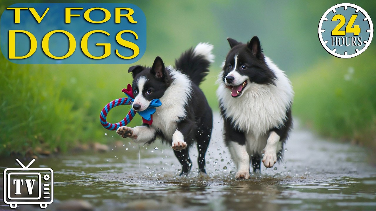 24/7 Dog TV: Best Videos Anti-Anxiety & Music to Prevent Anxiety & Boredom for Dogs - Music for Dogs