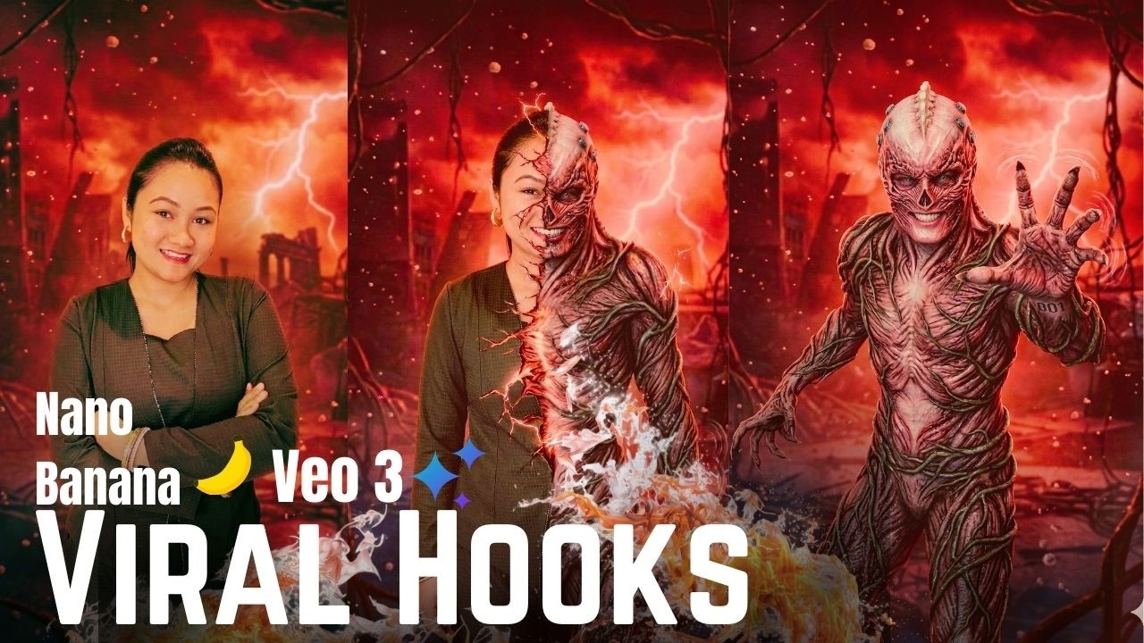 Create Crazy Viral Hooks in Seconds Using Veo 3 + Nano Banana | AI Avatar Se Viral Hooks Banaye