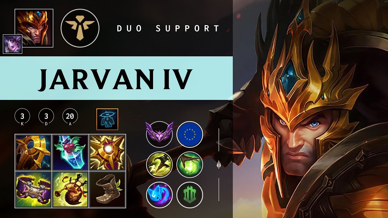 Jarvan IV Support vs Nidalee - EUW Master Patch 26.02