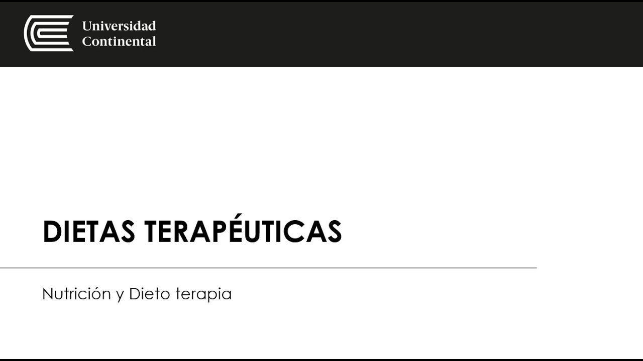Dietas terapéuticas