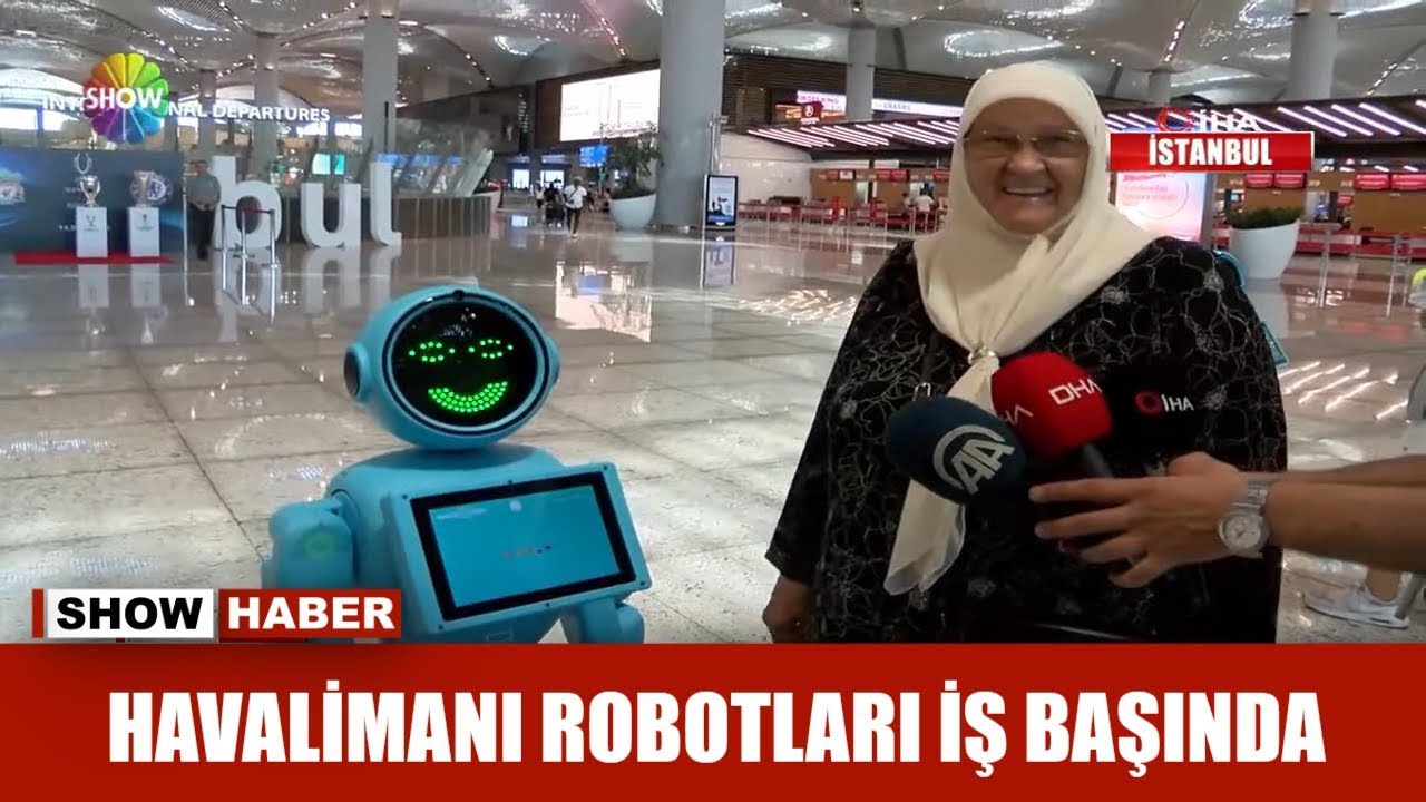 Havalimanı robotları iş başında