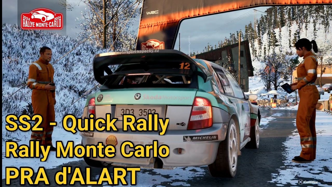 SS2 - PRA d'ALART - Rally Monte Carlo - Škoda Fabia WRC 2006 - EA Sports WRC