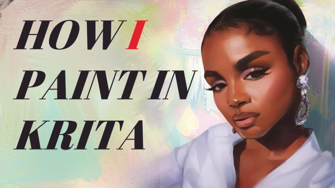 Как я рисую цифровые портреты в Krita