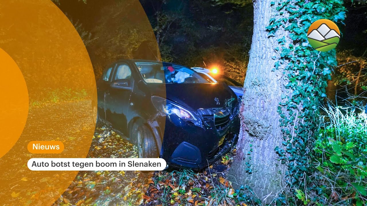 Auto botst tegen boom in Slenaken
