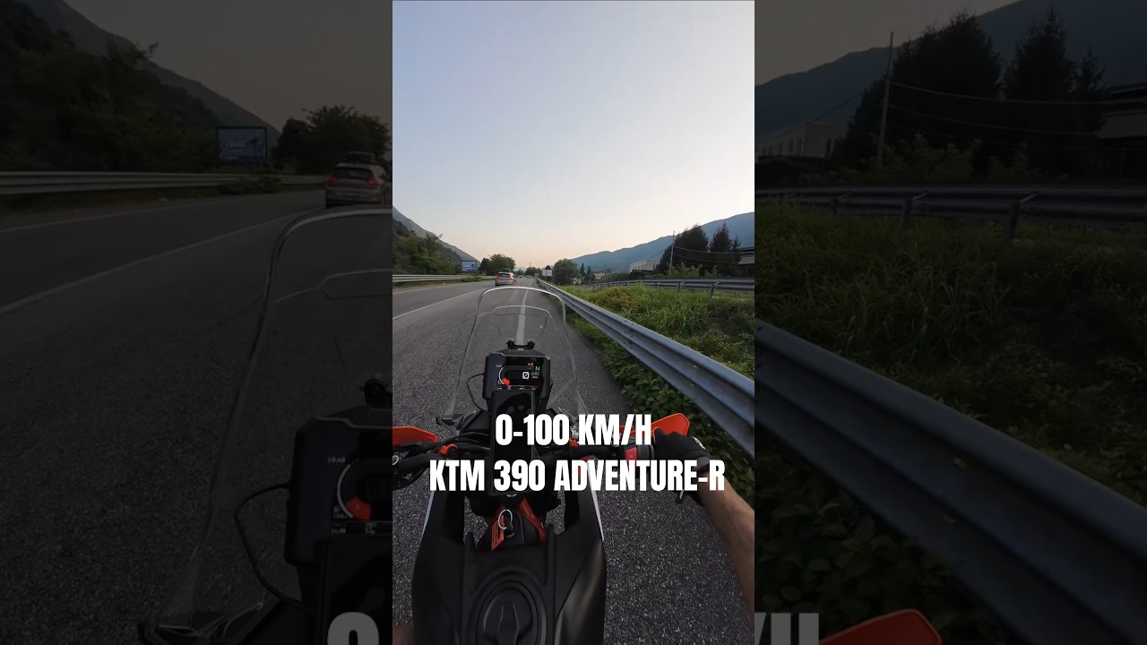 0-100 KM/H KTM 390 ADVENTURE R 2025 #KTM #moto #ktm390 #topspeed #speed #0-100 #adventurebike