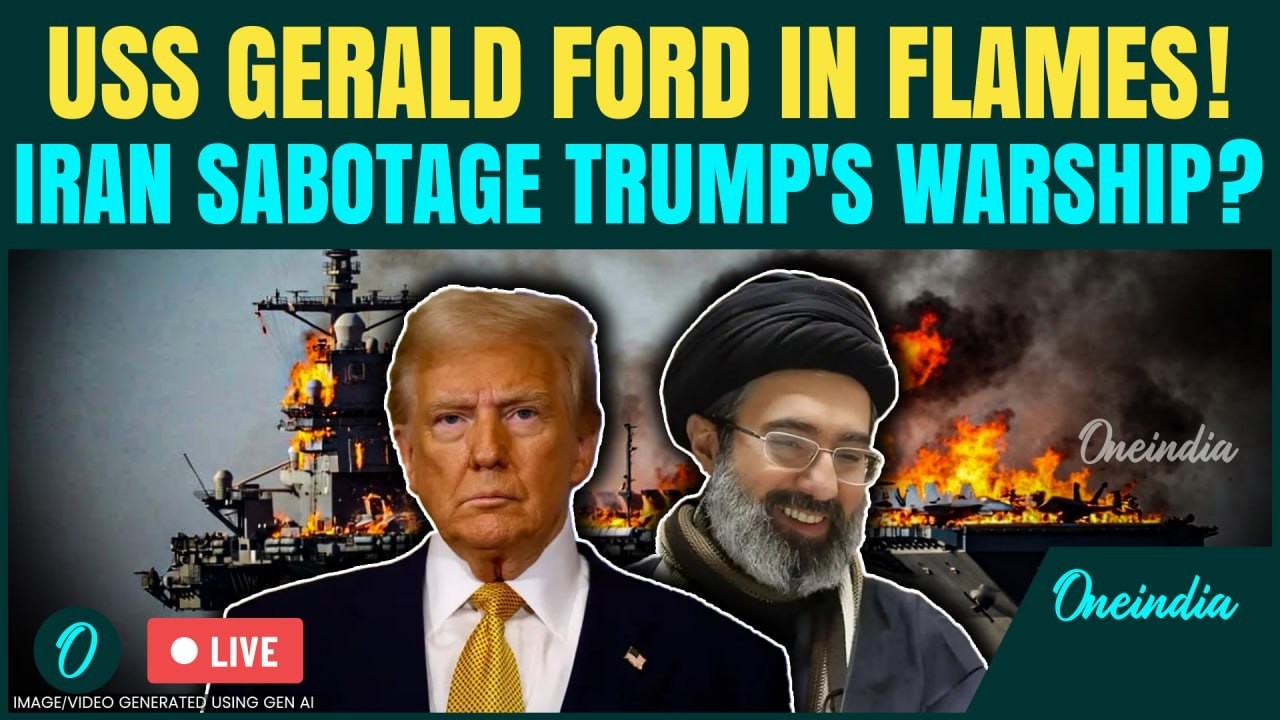 Iran War LIVE: Massive FIRE Erupts on USS Gerald R. Ford — Iran’s Proxy ATTACKED U.S Warship?