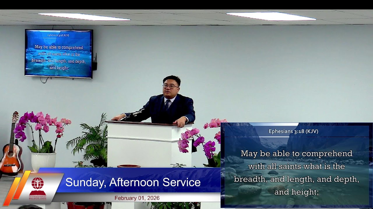 02/01/2026 Sunday, Afternoon Service