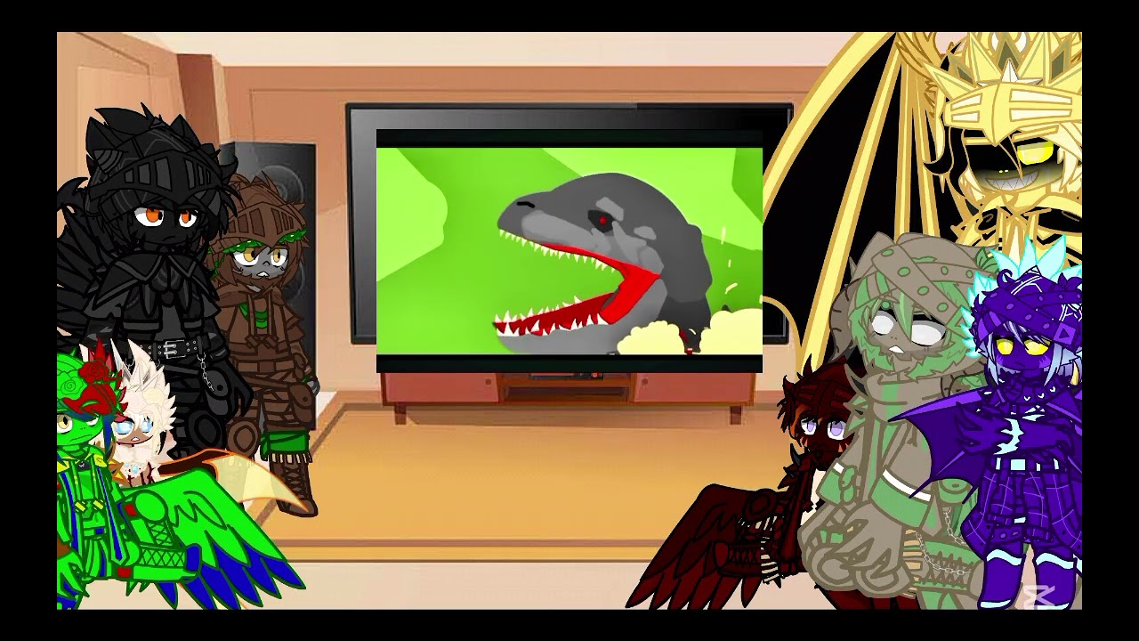 My MV OC's react to hakiashin vs Ghidorah (@jimbocc1291)