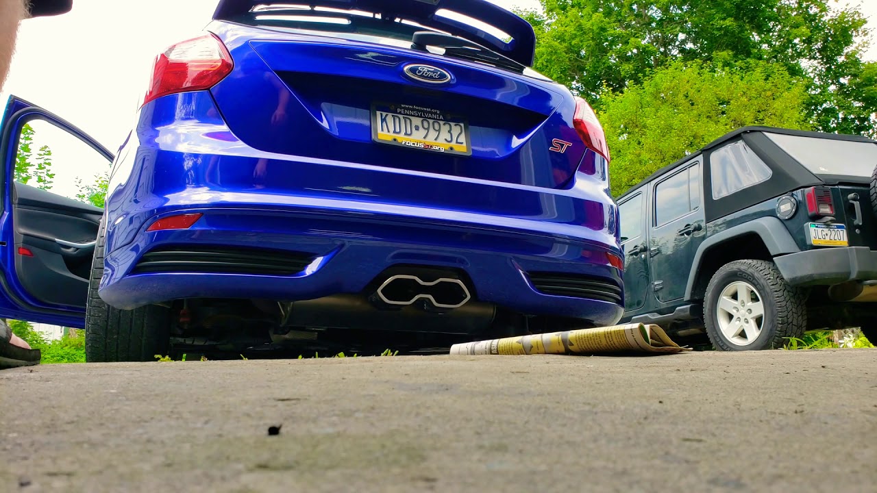 Focus ST catless down pipe, resonator delete and stock muffler sound!