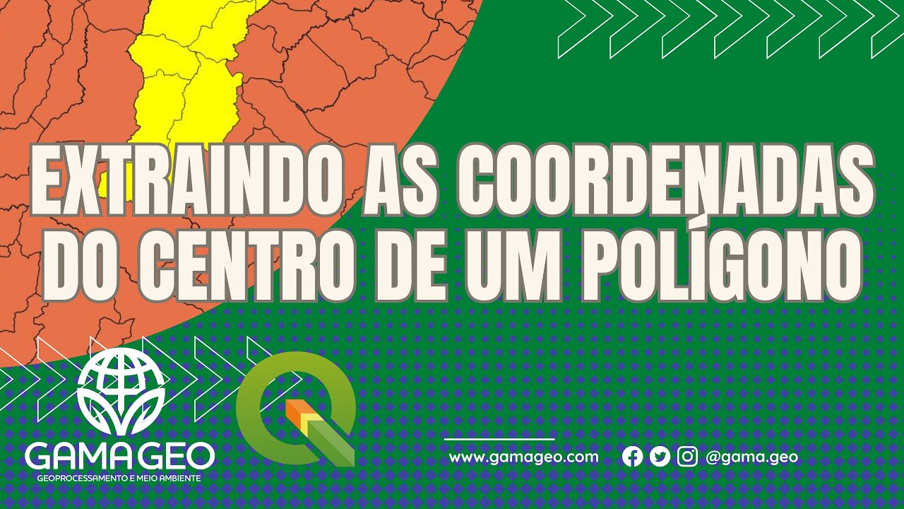 Extraindo as coordenadas do centro de um polígono no QGIs (centróide)