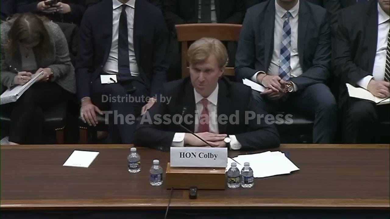 Defense Undersecretary Colby facing questions on Capitol Hill about Iran war