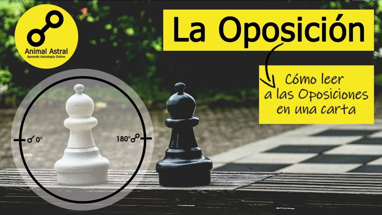 Las Oposiciones en una Carta Natal.