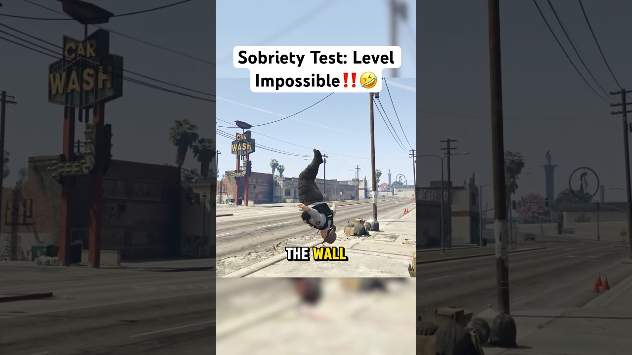 The Most Impossible Field Sobriety Test Ever 😂 #gta5rp