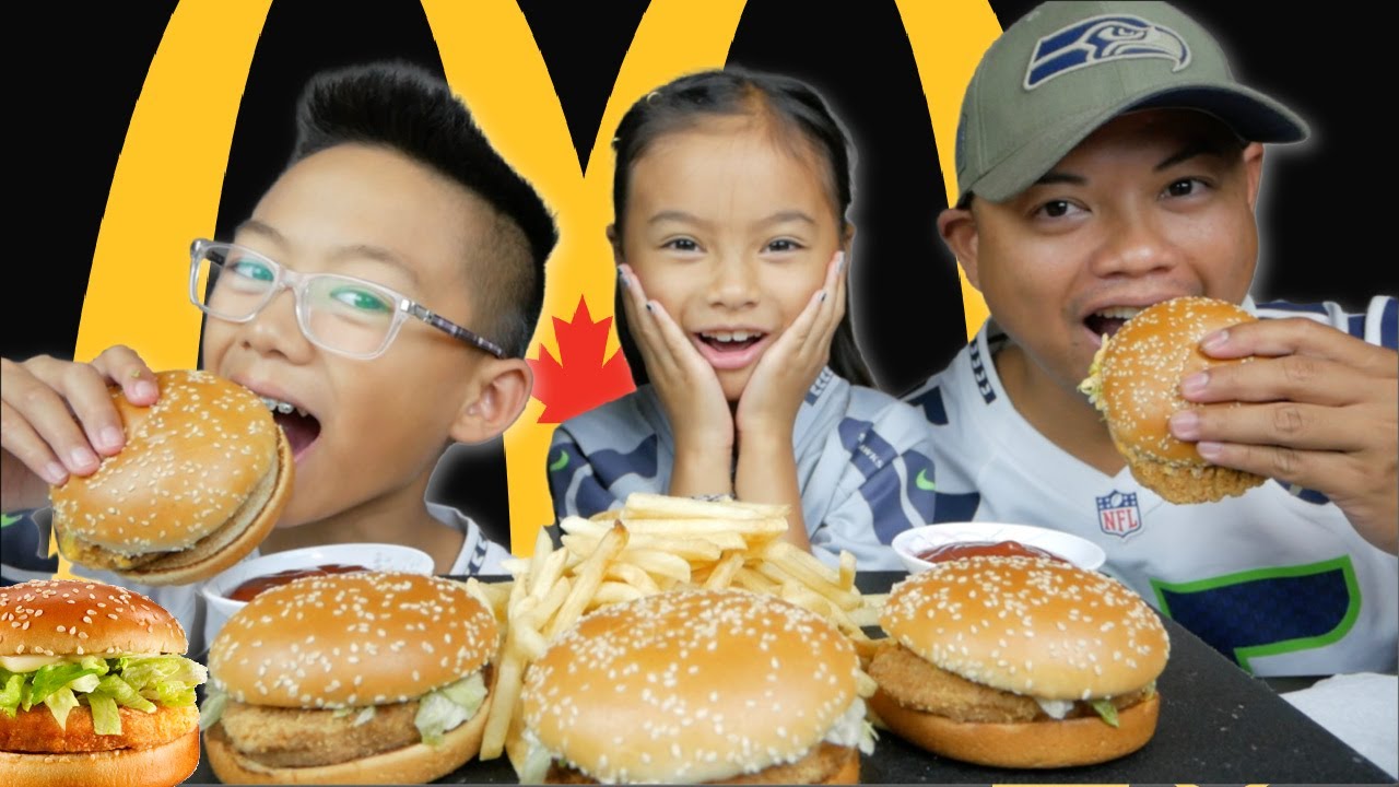 McDonald's Spicy habanero Mchicken & McChicken Meal  Mukbang | N.E Let's Eat