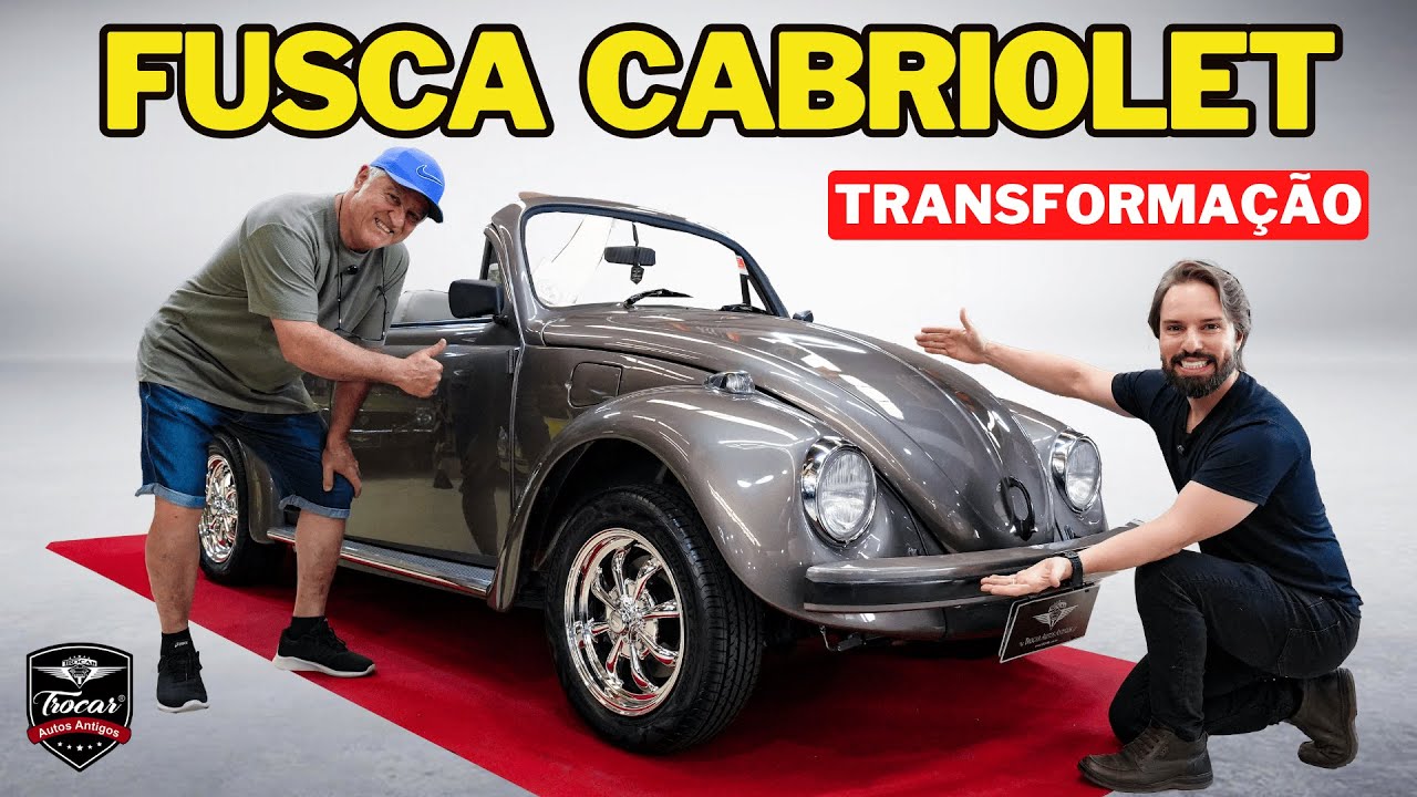 Conversível dos Sonhos! 😍 Fusca 1996 Bege Urano Transformado com Estilo