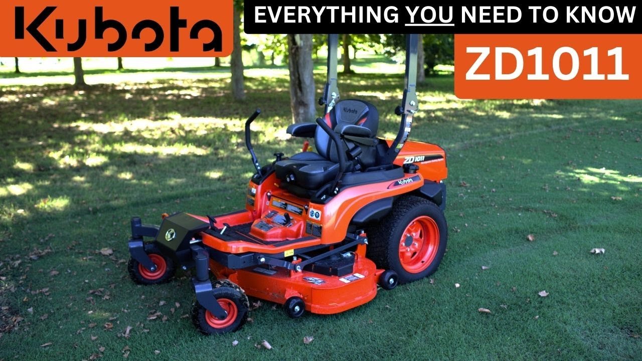 Kubota ZD1011 Zero Turn Mower - Kubota's SMALLEST diesel mower #kubota #zeroturnmower
