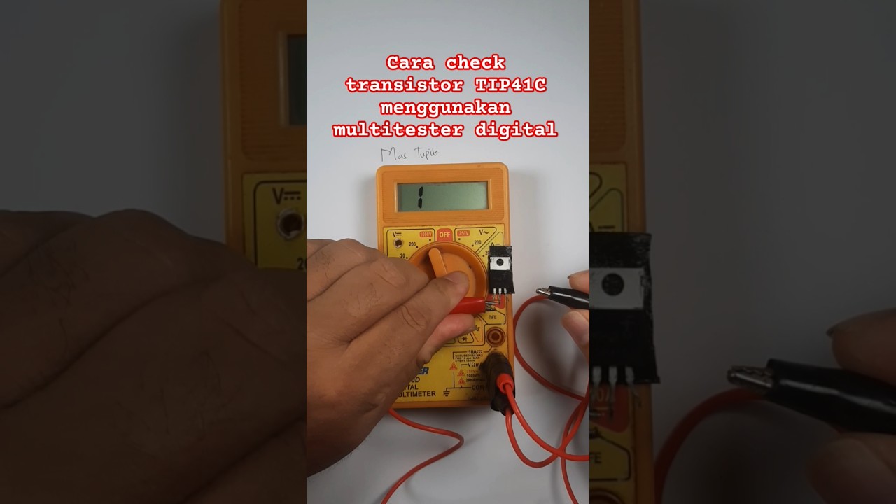 Cara cek transistor TIP41C rusak atau normal #poweramplifier #electronic #transistor #TIP41