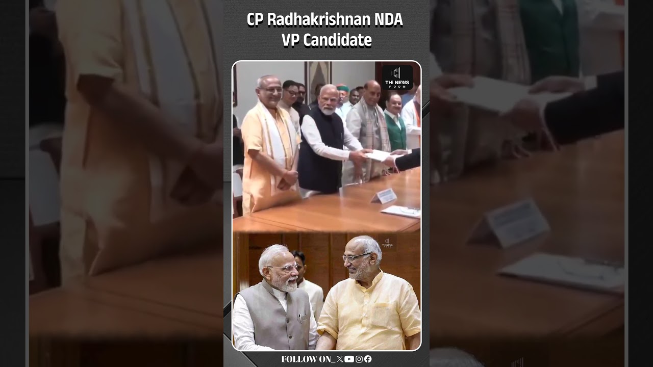 NDA&rsquo;s VP Pick: CP Radhakrishnan Files Nomination in Presence of Top Leaders| NDA |
