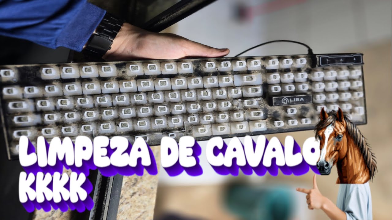 LIMPEI meu TECLADO abandonado.