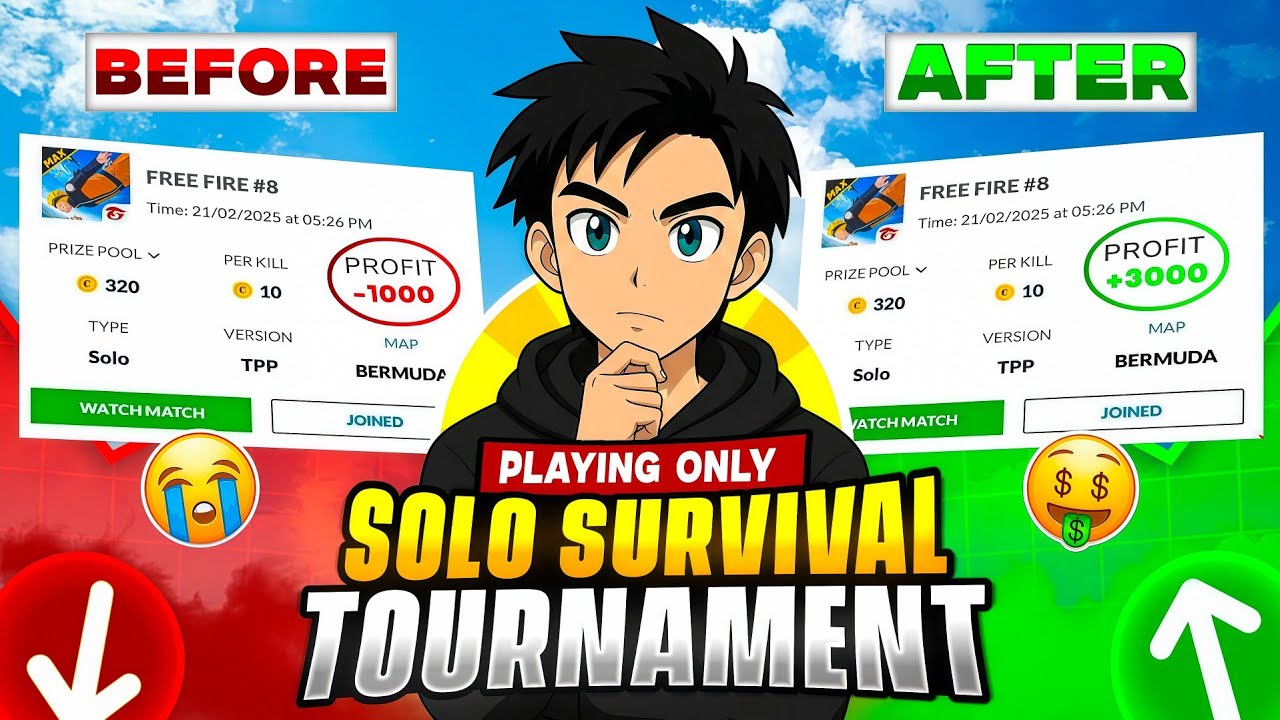 PLAYING 24 HOURS 🔥 SOLO SURVIVAL TOURNAMENT 😱 | HOW MUCH I EARN ??🤔
