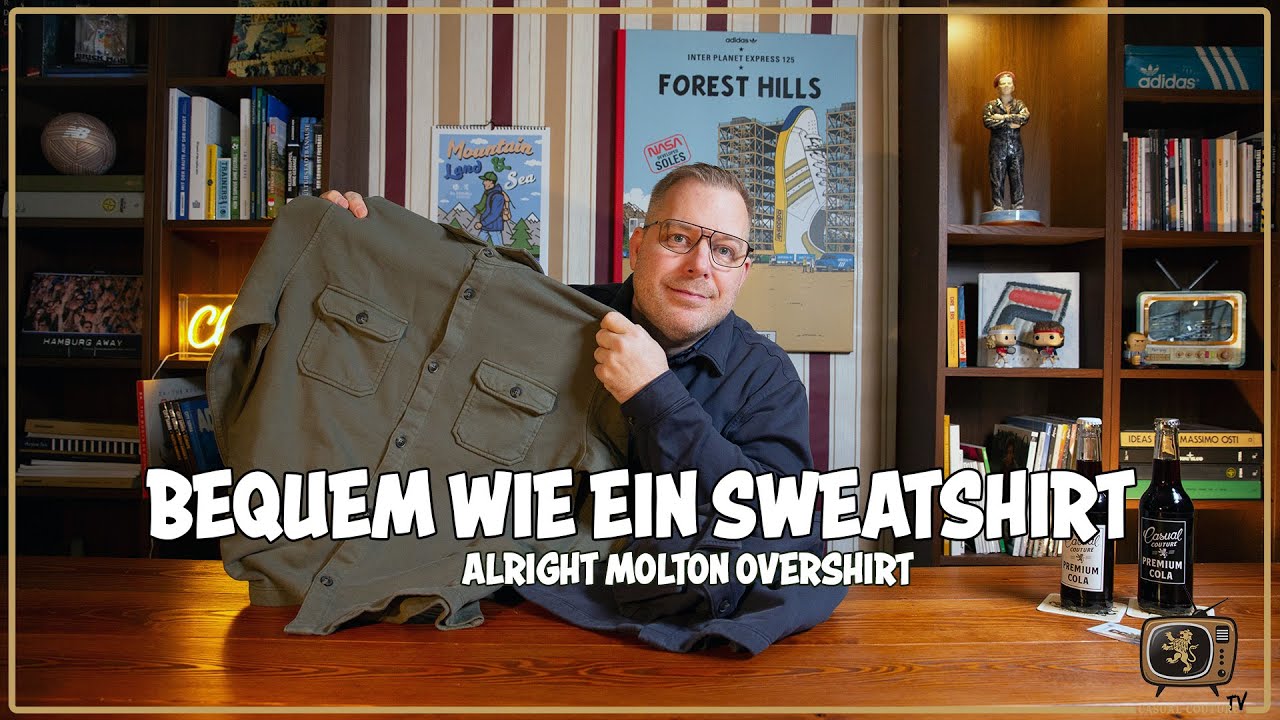 Bequem wie ein Sweatshirt - Alright Molton Overshirt von Casual Couture
