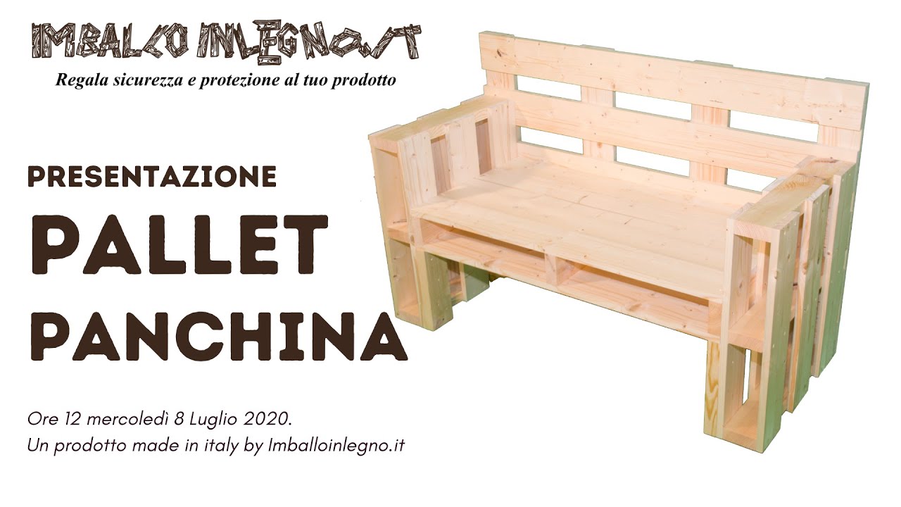 Presentazione Pallet Panchina
