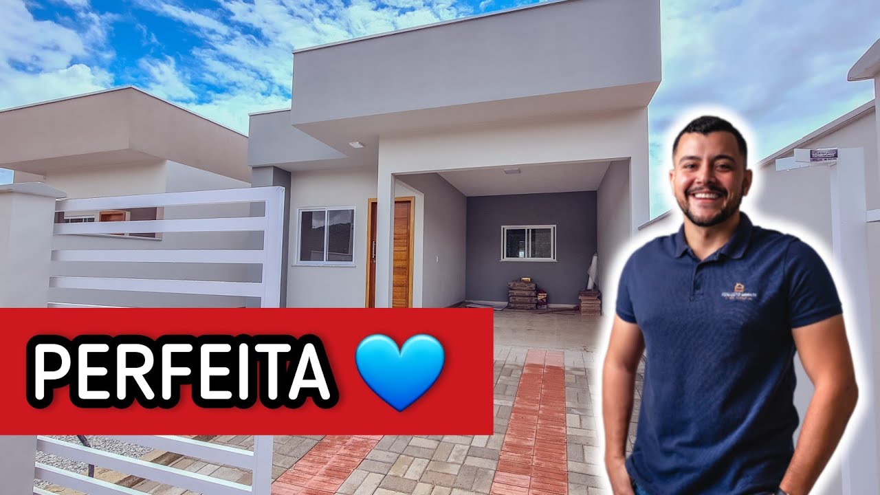 Casa Térrea moderna de 81m2 com suíte garagem coberta. Tour completo