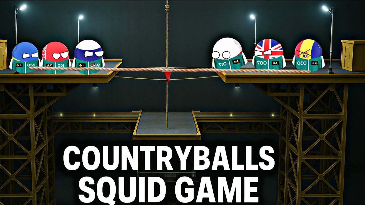 Countryballs Squid Game. Przeciąganie Liny / Kulki #countryballs #worldprovinces