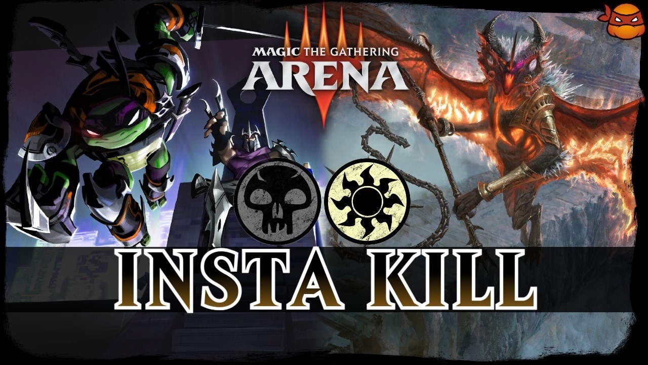 МГНОВЕННОЕ УБИЙСТВО НИНДЗЯ | MTG Arena Orzhov Sneak Life Drain Combo TMNT Standard Deck