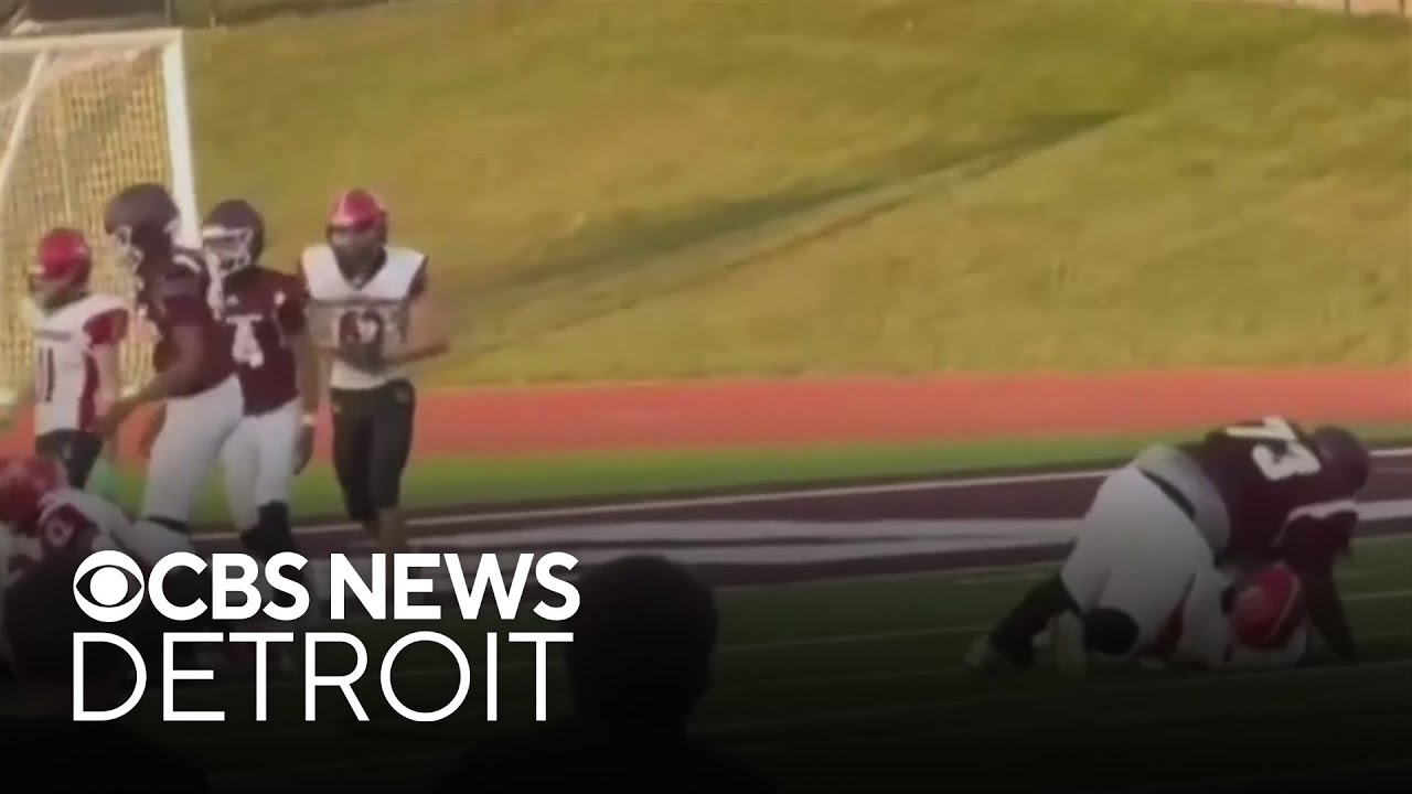 Michigan high school football player jumps on opponent, fractures his spine