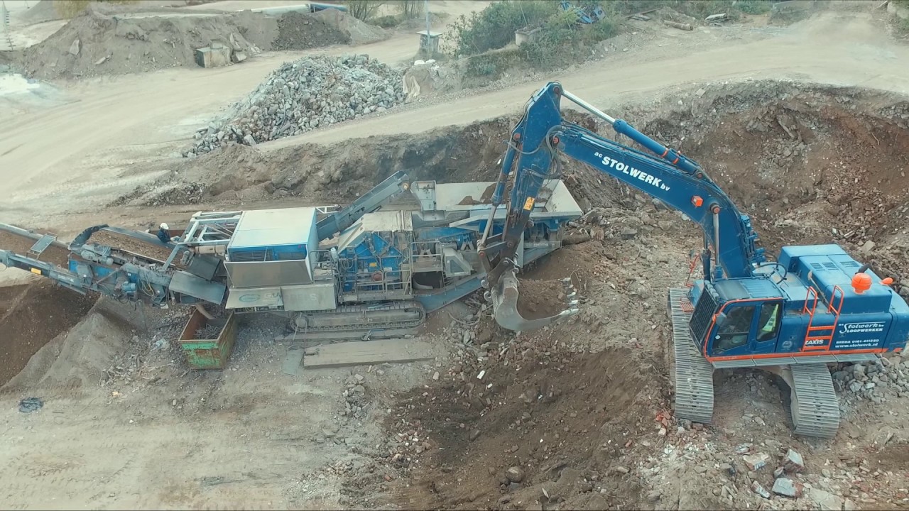 De Kleemann MR130Z Mobiele Breker van Stolwerk Sloopwerken (Drone)