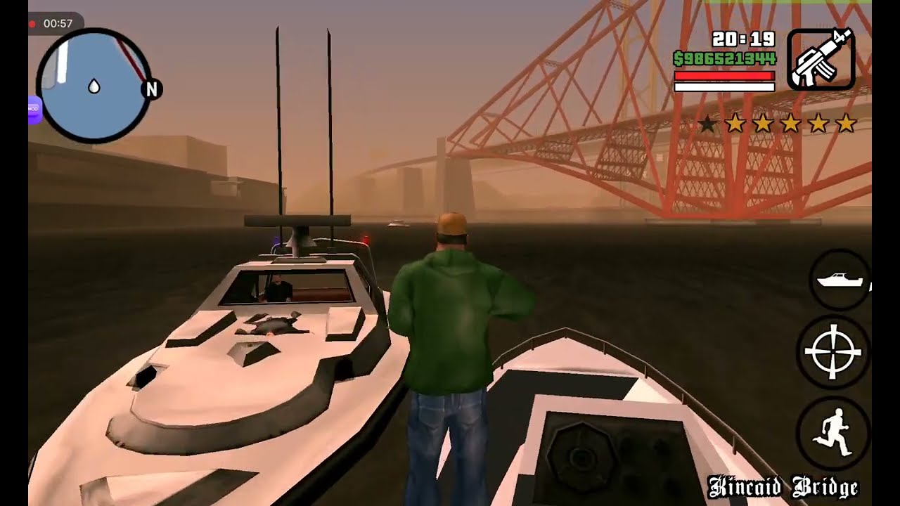 GTA San Andreas Mobile - Police San Fierro + Six Star Escape 3