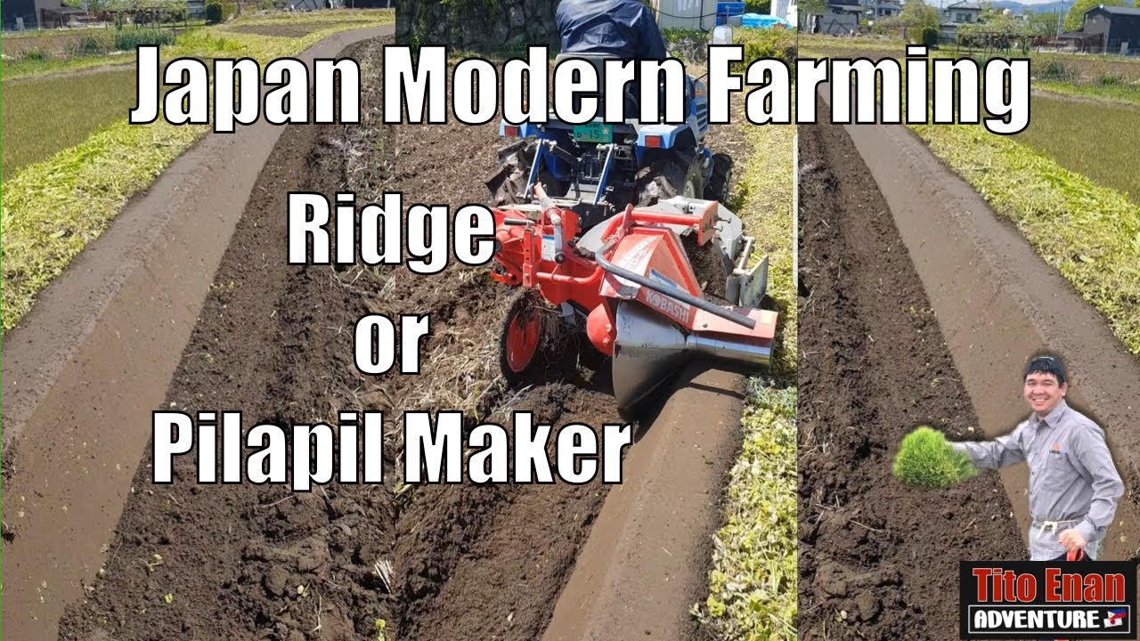 JAPAN MODERN FARMING RIDGE MAKER  BOUND MAKER MACHINE OR PILAPIL MAKER