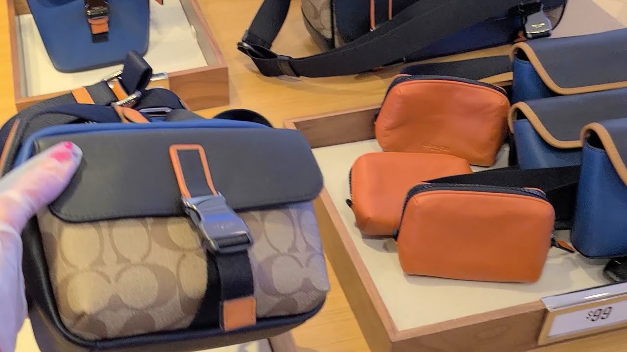 Coach Outlet! MEN'S Track, Edge Backpacks & More! Shop with Me!