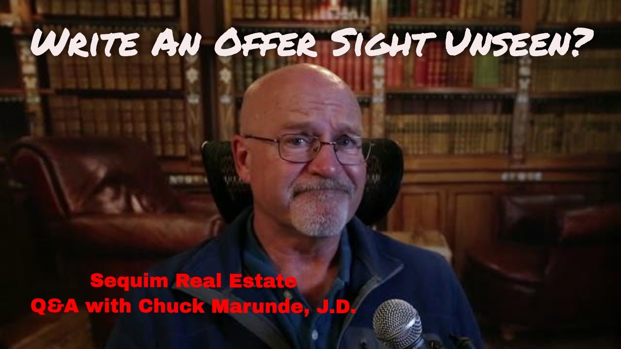 Writing an offer Sight Unseen