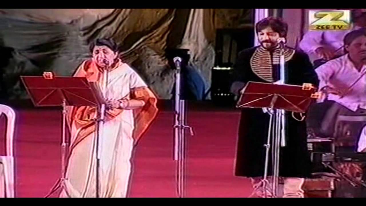 Jo Wada Kiya-Lata Mangeshkar & Roop Kumar Rathod Live[HQ-Audio-Video]