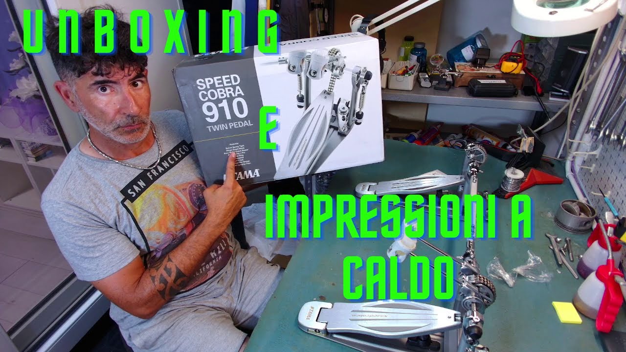 Unboxing Tama Speed cobra 910 Twin pedal , e commenti a caldo.