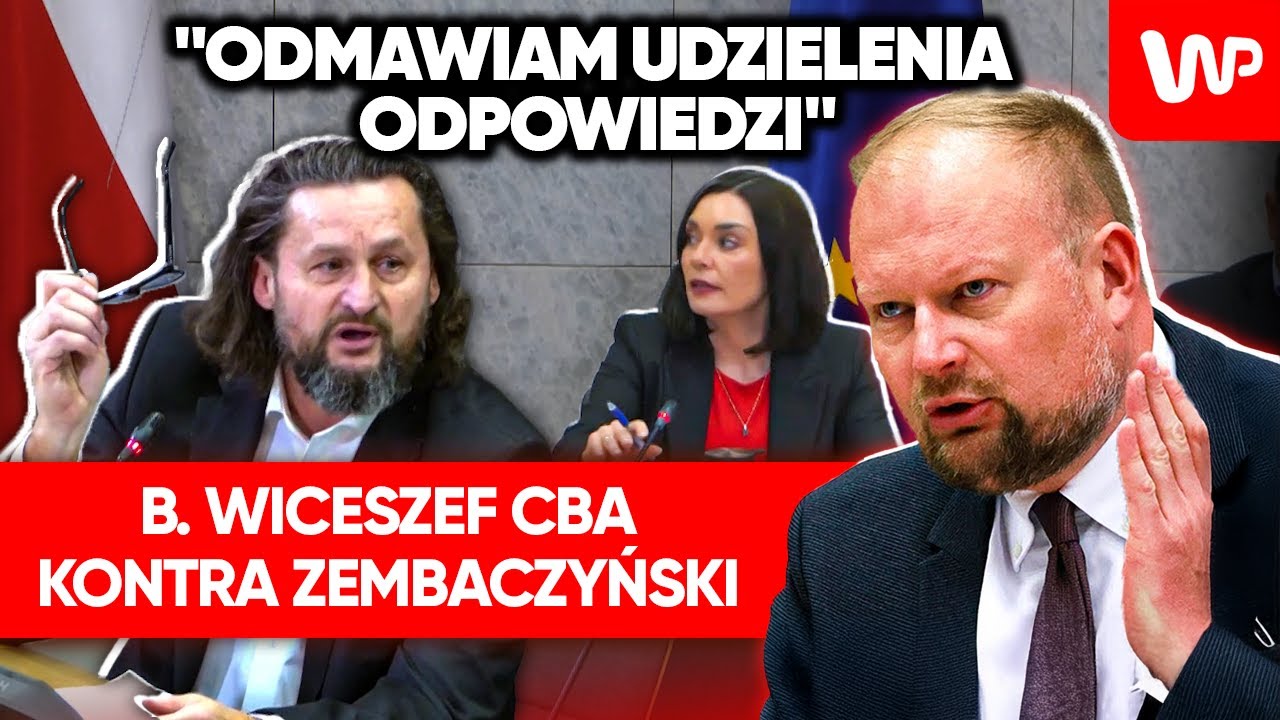 B. wiceszef CBA rozsierdził Zembaczyńskiego: Czy popełnia pan teraz przestępstwo?