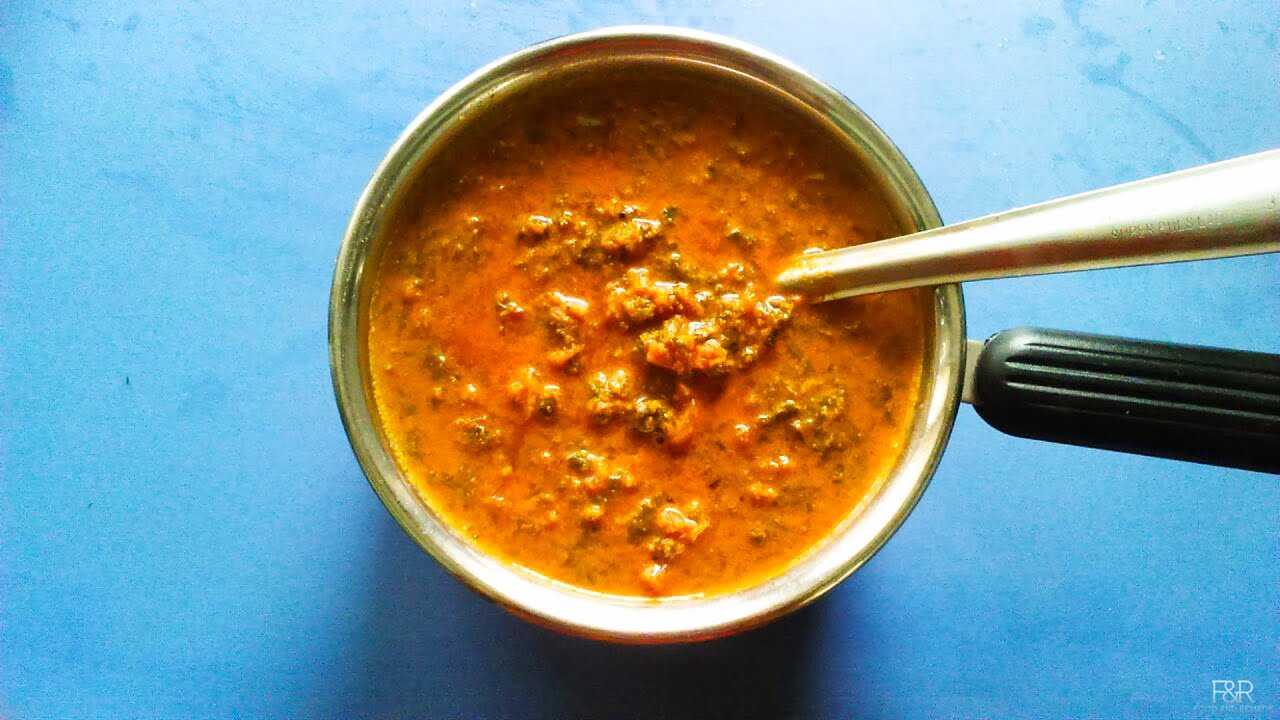 Kempu harive soppina huli | ಕೆಂಪು ಹರಿವೆ ಸೊಪ್ಪಿನ  ಹುಳಿ । Sambar recipe |  Red Amaranth Greens Sambar