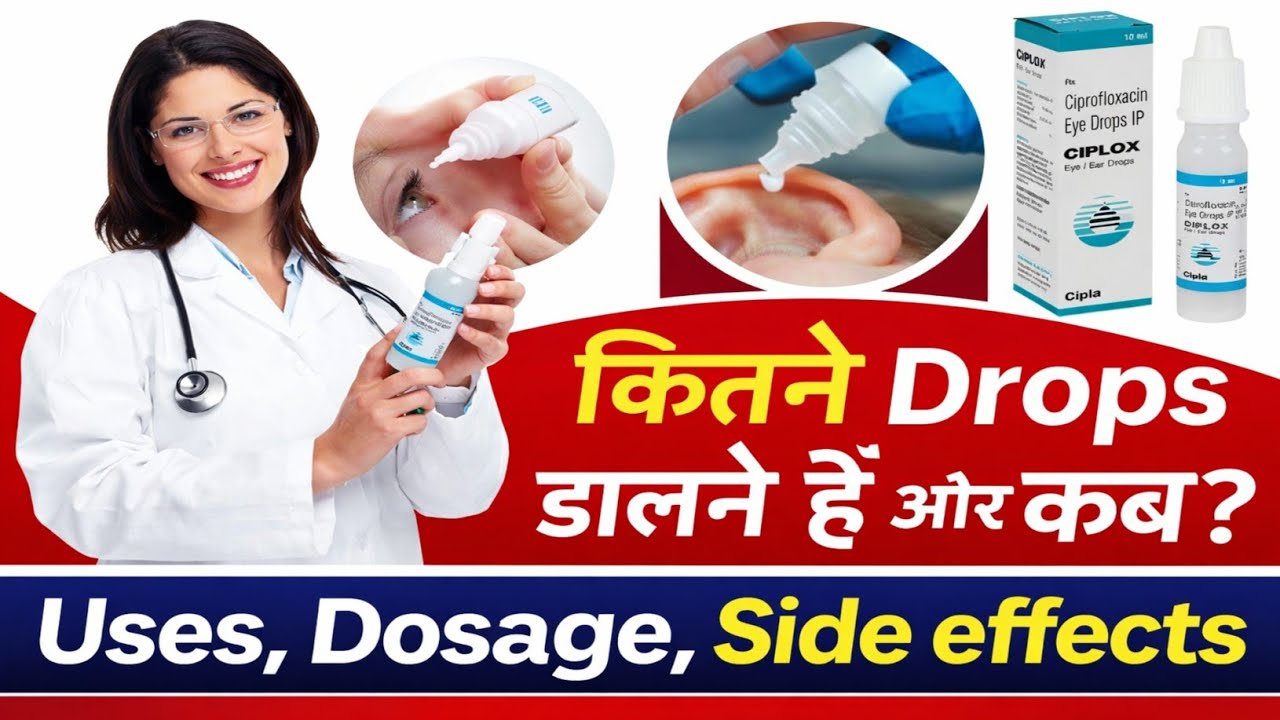 Ciplox Eye/ Ear Drops Uses In Hindi  (Antibiotics)#carefirstmedical  #jabedhussain 