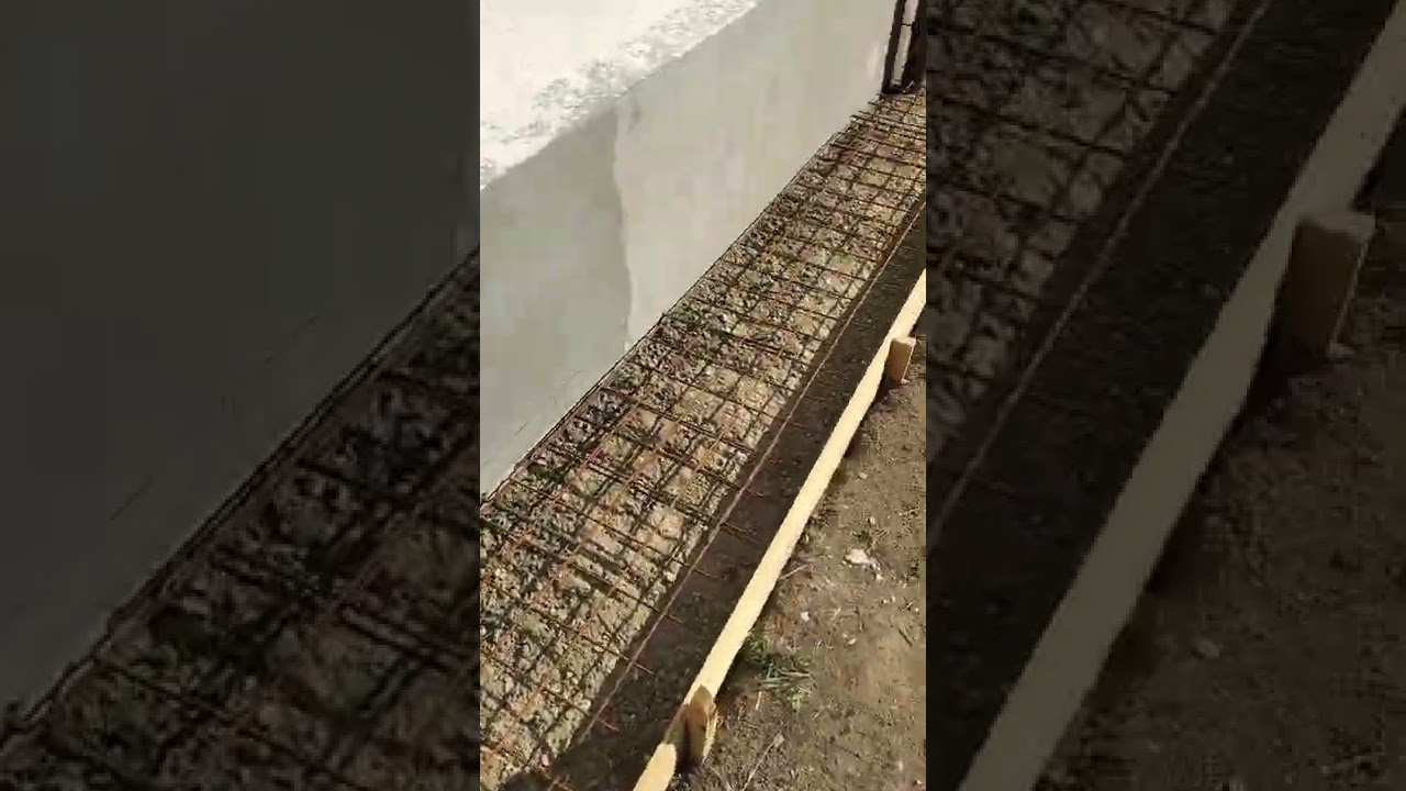 trotuar pregătit pentru turnat beton