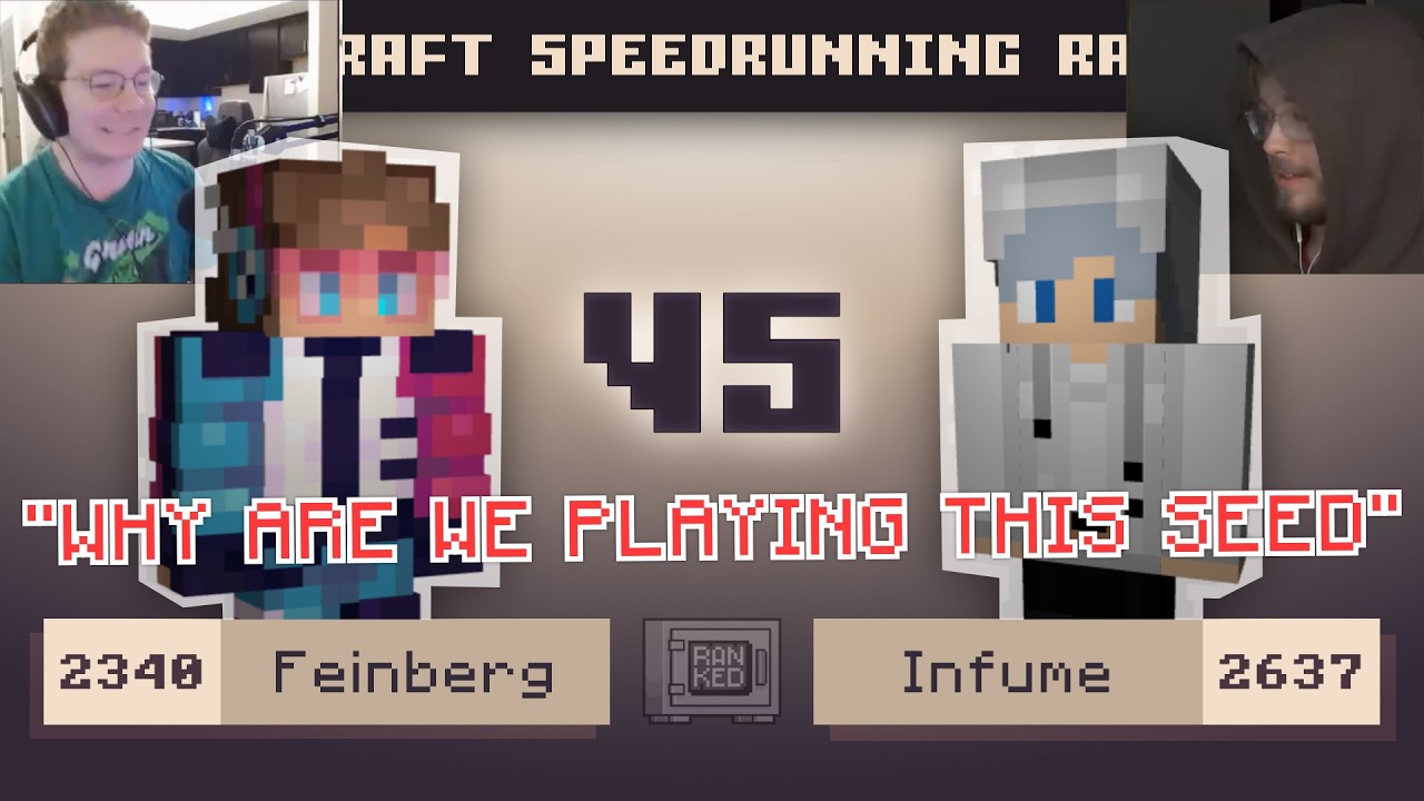 TWEAKER SEED | Feinberg vs Infume | MCSR Ranked 1v1