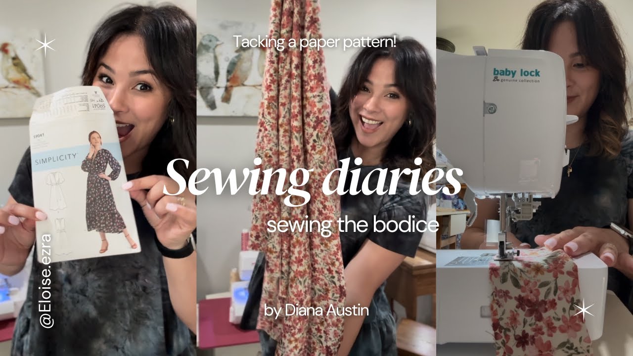 Let's Sew A Paper Pattern Together- Sewing Vlog- Simplicity