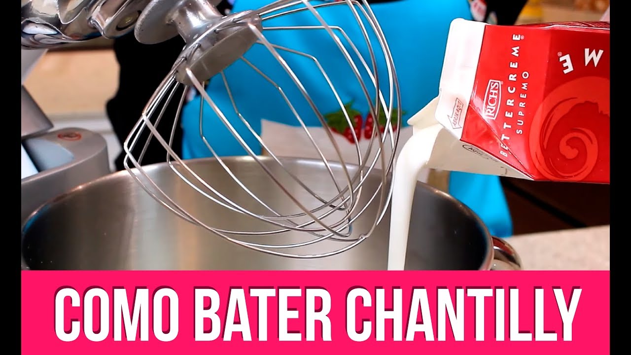 COMO BATER CHANTILLY - Isamara Am&acirc;ncio