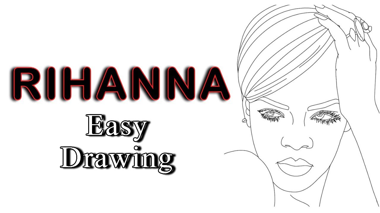 Rihanna Drawing Tutorial Easy | How to Draw Rihanna Portrait Step by Step | Beautiful Sketch