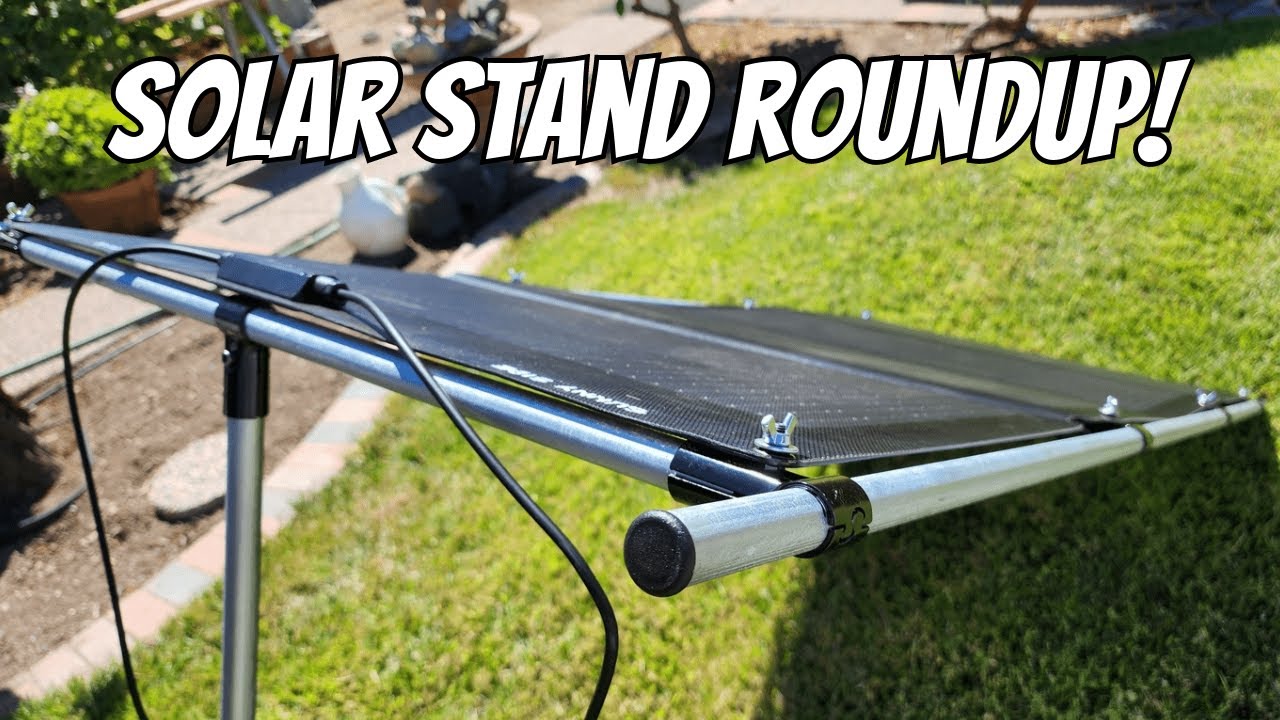 5 Solar Panel Stands Made With EMT Conduit!