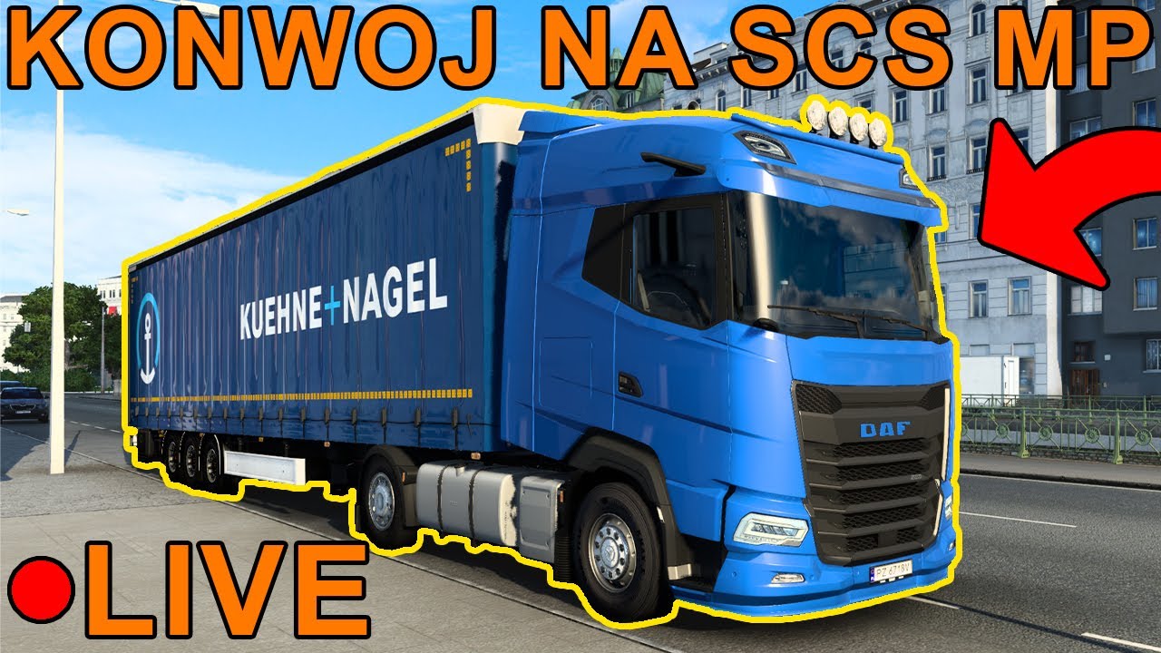 ⭐️Zapis LIVE⭐️ ETS 2 - WIELKI KONW&Oacute;J SCS MP (DUŻY SERWER!)