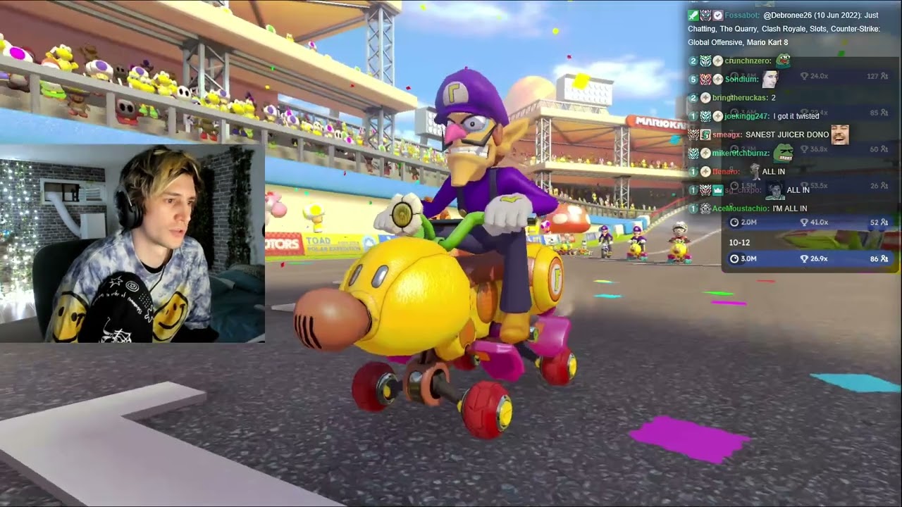 xQc Turns the Doubters into Believers in Mario Kart
